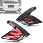 LED Tail Lights for Honda Civic Hatchback Type-R 2016-2020 Sequential Turn Signal Rear Lamps Assembly [Not Fit Sedan/Coupe] - Image 2