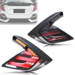 LED Tail Lights for Honda Civic Hatchback Type-R 2016-2020 Sequential Turn Signal Rear Lamps Assembly [Not Fit Sedan/Coupe]