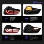 Car Styling for BMW E90 Tail Light 2005-2012 320i 323i325i 330i LED Tail Lamp DRL Signal Brake Reverse auto Accessories - Image 5