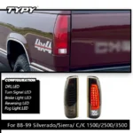 LED Tail Light for Chevy GMC 1988-1999 C/K Pickup Truck Silverado Suburban Sierra Tahoe Yukon Turn Signal Brake Light - Image 4