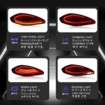 New LED Light For Porsche Panamera Taillights 970.2 2014-2016 Tail Lamp Daytime Running Light Automotive Accessories - Image 2