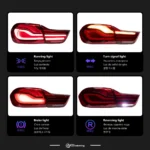 Taillights Styling For BMW 4 Series F32 Tail Light LED DRL Running Signal Brake Reversing Parking Lighthouse Facelift - Image 4