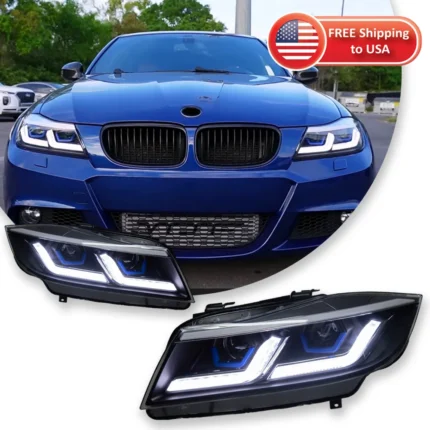 Car Lights For BMW 3 Serise E90 Headlight 2005-2012 LED Head Lamp 320i 318i 330i DRL Projector Front Light Car Accessories