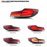 LED Facelift Tail Lights for BMW G30 F90 M5 5-Series 2017-2020 Sequential Turn Signal Rear Lamps Assembly - Image 2
