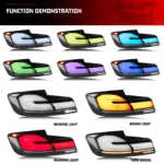 LED RGB Tail Lights for BMW 5-Series 2011-2016 F10 M5 Colorful Dynamic Animation Sequential Turn Signal Rear Lamps Assembly - Image 2