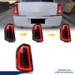 LED Tail Lights For Chrysler 300 300C 2011-2014 Rear Lamps Start-up Animation Sequential Turn Signal Accessory Assembly - Image 5
