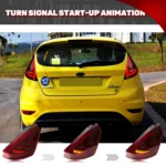 LED Tail Lights for Ford Fiesta 2008-2017 MK7 MK7.5 Dynamic Animation Sequential Turn Signal Red Rear Lamps - Image 3