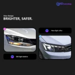 Car Styling for Jetta mk6 Headlights 2011-2019 RS5 Design LED Headlight Projector Lens Dynamic Signal DRL Auto Accessories - Image 2