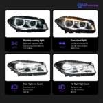 Car Styling Head Lamp for BMW F10 Headlights 2010-2016 520i 525i 530i F18 LED Headlight Projector DRL Automotive Accessories - Image 3