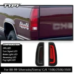 LED Tail Light for Chevy GMC 1988-1999 C/K Pickup Truck Silverado Suburban Sierra Tahoe Yukon Turn Signal Brake Light - Image 5