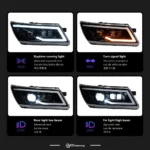 Car Styling for Dodge JCUV Journey 2009-2016 LED Headlight Fiat Freemont LED DRL Hid Angel Eye Bi Xenon Beam Accessories - Image 4