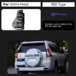 Car Styling for Toyota Prado Tail Lights 2010-2019 Prado LC150 LED Tail Lamp DRL Signal Brake Reverse auto Accessories - Image 2