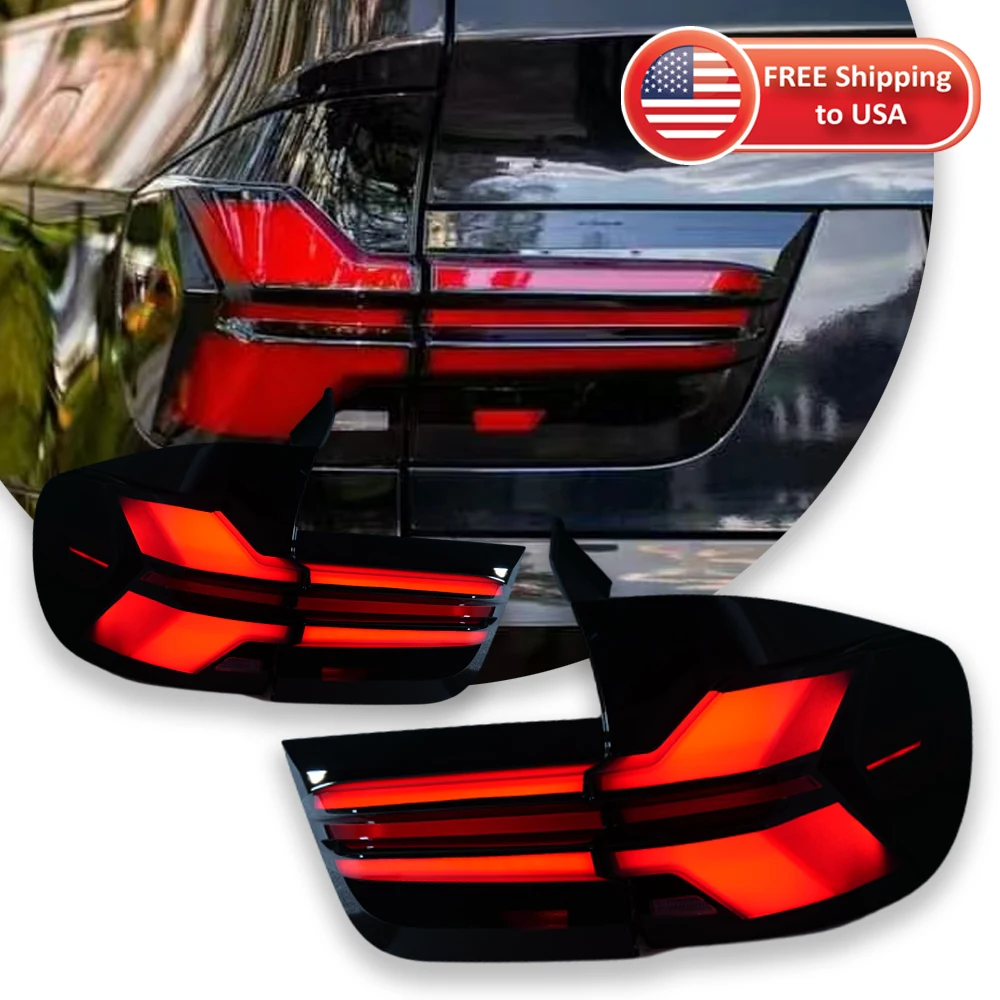 Sae546e1e75a64016812fd9d76cc7ed65n.webp Car LED Taillight For BMW X5 E70 2007-2013 Yellow Turn Signal Upgraded To 2023 Style Taillights Plug And Play Car Accessories - Image 1