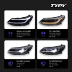 Car Lights For Chevrolet Cruz 2017-2020 Headlight LED Projetor head Lamp Daytime Running Light Automotive Accessories - Image 3