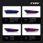 Car RGB Tail Lights For Toyota Camry 2018-2023 RGB Car Tail Lamps Daytime Running Lights Dynamic Turn Signals - Image 3