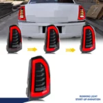 LED Tail Lights For Chrysler 300 300C 2011-2014 Rear Lamps Start-up Animation Sequential Turn Signal Accessory Assembly - Image 4
