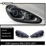 Car LED Headlight For Porsche Cayenne 958.2 2015-2017 Front Head Light Plug and Play High Configure Design Matrix Accessories