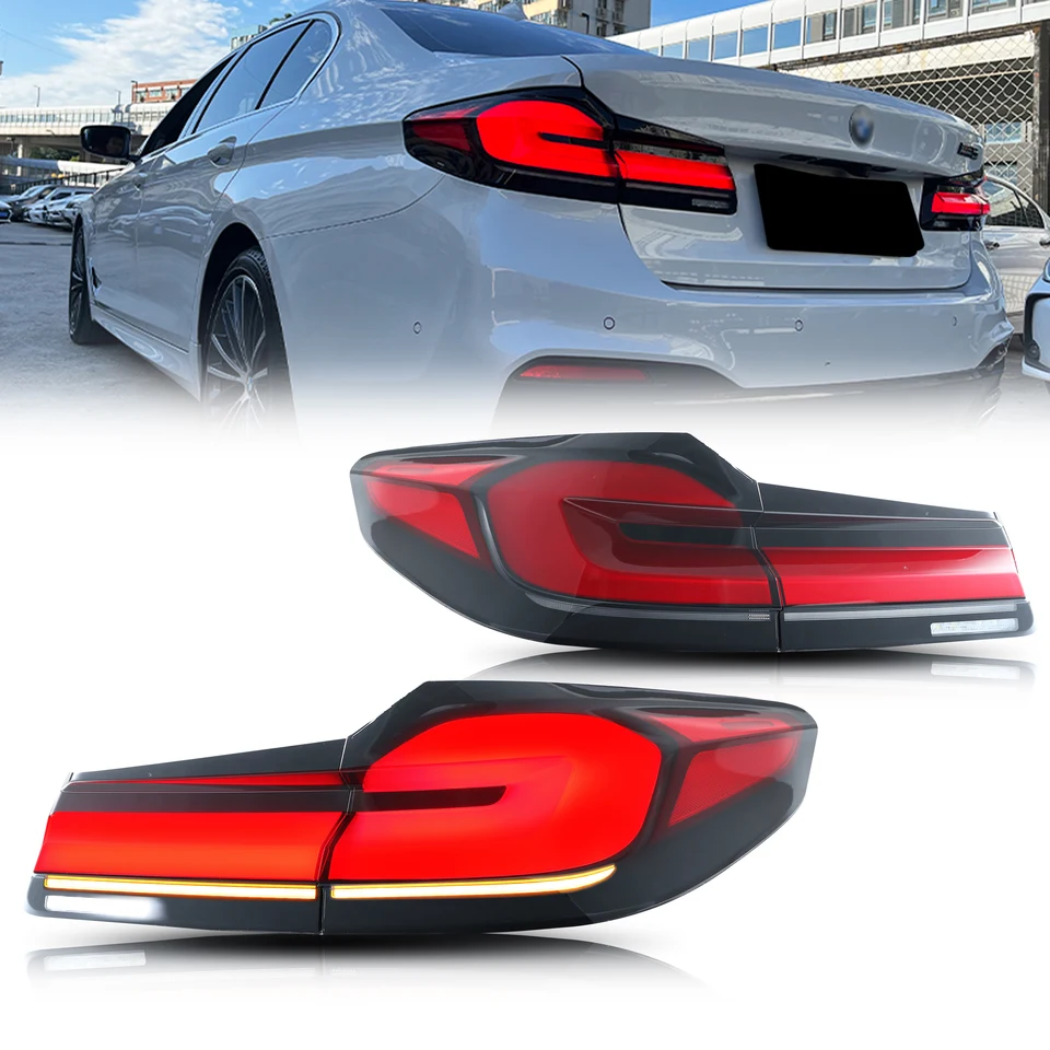 Sc6aa31cd196548d69dfe20c94187f1c0u.jpeg_960x960.webp LED Facelift Tail Lights for BMW G30 F90 M5 5-Series 2017-2020 Sequential Turn Signal Rear Lamps Assembly - Image 1