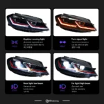 Car Styling for VW Golf 7.5 LED Headlight 2017-2020 MK7.5 Headlight DRL Head Lamp Dynamic Signal Lens Automotive Accessories - Image 3