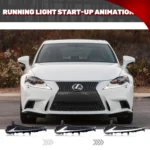 LED Daytime Running Light Kit for Lexus IS250 IS200t IS350 ISF IS300 2014-2016 Sequential Turn Signal DRL (Not Fit 17-20 IS) - Image 4