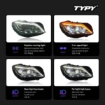 Car Lights For Benz CLS W218 2012-2017 Headlight LED Projetor head Lamp Daytime Running Light Automotive Accessories - Image 3
