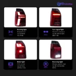 Car Lights for VW Multivan T6 LED Tail Light 2016-2019 Rear Stop Lamp Animation Dynamic Signal DRL Reverse Auto Accessories - Image 4