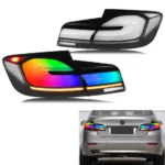LED RGB Tail Lights for BMW 5-Series 2011-2016 F10 M5 Colorful Dynamic Animation Sequential Turn Signal Rear Lamps Assembly