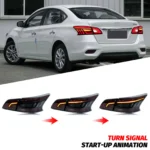 LED Tail Lights for Nissan Sentra B17 2013-2019 Sylphy Nismo Rear Lamps Start-up Animation Sequential Turn Signal Assembly - Image 3