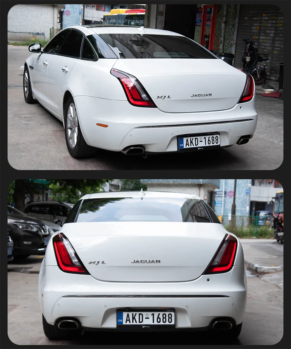 Car Styling Taillight for Jaguar XJ XJL 2010-20 18 XJL LED Tail Light DRL Rear Signal Brake Reverse Stop Lamp