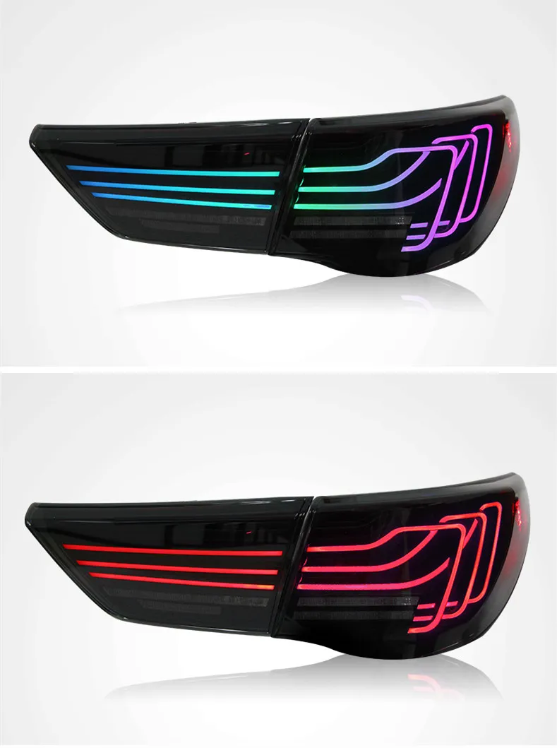LED Tail Lamp Assembly For Toyota REIZ 2010-2012 RGB LED Highlight Running Light Turn Signal Brake Light Stop Light