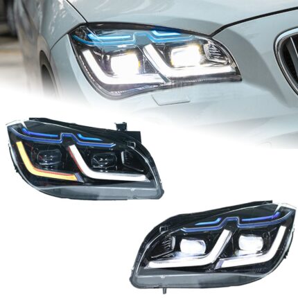 Car Headlight For BMW X1 E84 2011-20 15 Upgrade Bifocal Lens Headlights Assembly Competition Style Exterior Accessories