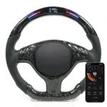 Real Carbon Fiber Customized Steering Wheel Compatible for BMW E46 3 Series 1997-2006 No Airbag - Image 5