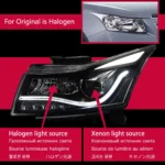 Headlight Assembly For Cruze 20 08-20 15 Front Headlights Replacement DRL Daytime Light LED Dynamic Signal Lamp - Image 7