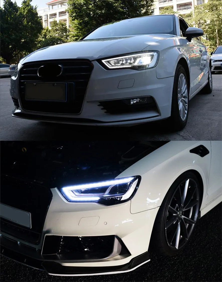 Car Head Lights For Audi A3 8V Sedan Sportback 2013-20 16 S3 LED Auto Headlight Assembly Upgrade Bicofal Lens Front Lamp