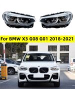 Car Head Lights for BMW X3 20 18-20 21 G08 G01 LED Auto Headlight Assembly Upgrade Bicofal Lens Signal Lamp