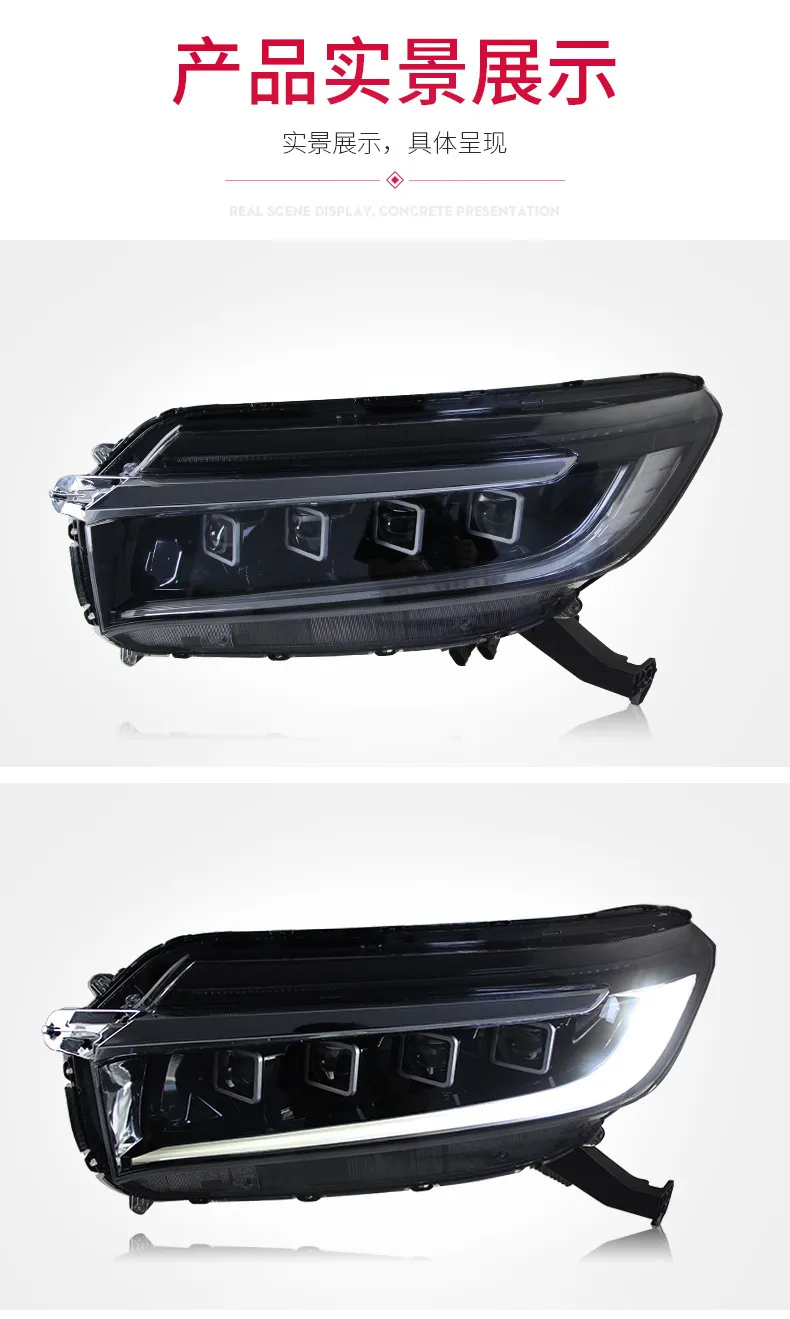 Auto Headlights For Honda AVANCIER 20 17-2023 LED Lens Head Lights High Beam Turn Signal Running Light