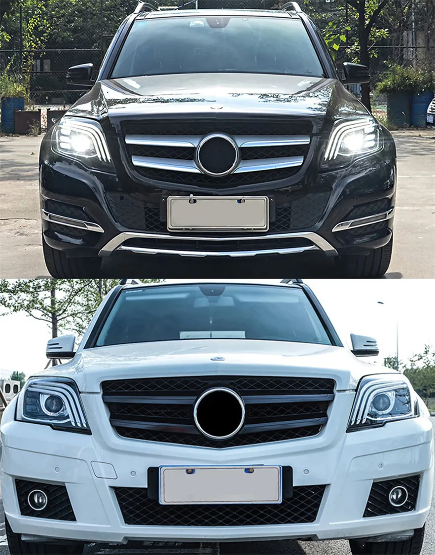 Car Lights For GLK 20 08-20 15 X204 LED Headlights Modification Upgrade S Class Style DRL Dynamic Turn Signal Lamp Assembly