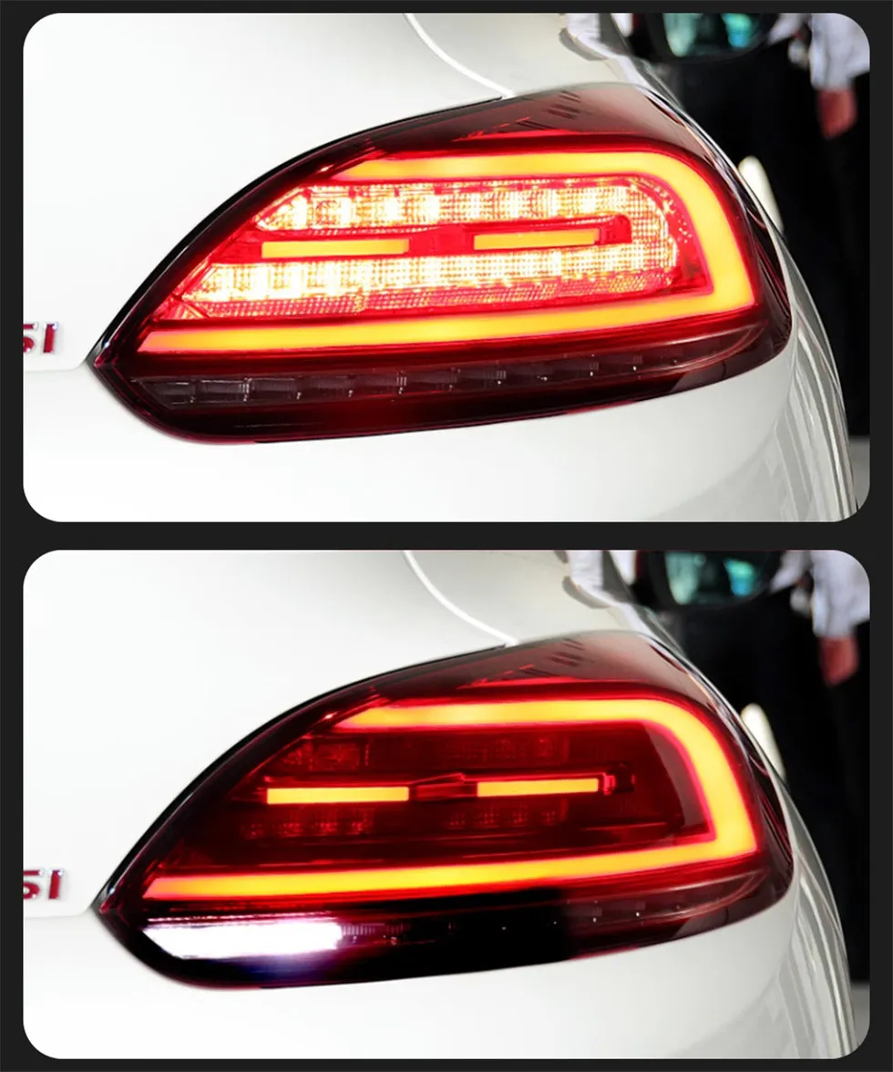 Auto Rear Lamp For VW Scirocco Tail light 2009-2014 Full LED Styling LED Running Lights Sequential Signal Taillight