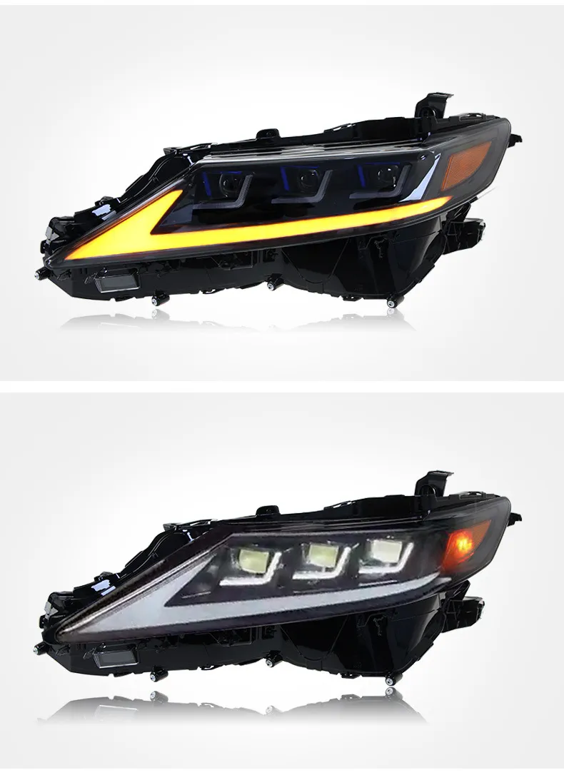 Car Front Lamp Upgrade for Toyota Camry 8th 20 18-2023 LED Lens Headlights Width Lights Turn Signal Headlamp Accessory