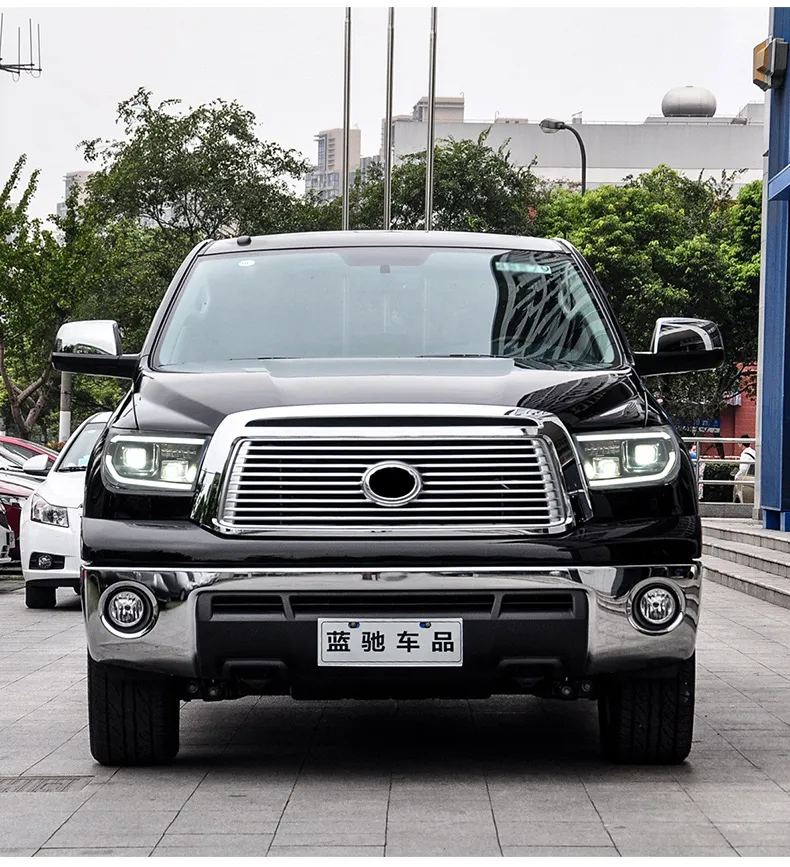 Car Lights Upgrade For Toyota Tundra 2007-2013 All LED Signal Headlights High Beam Parking Lamp Assembly