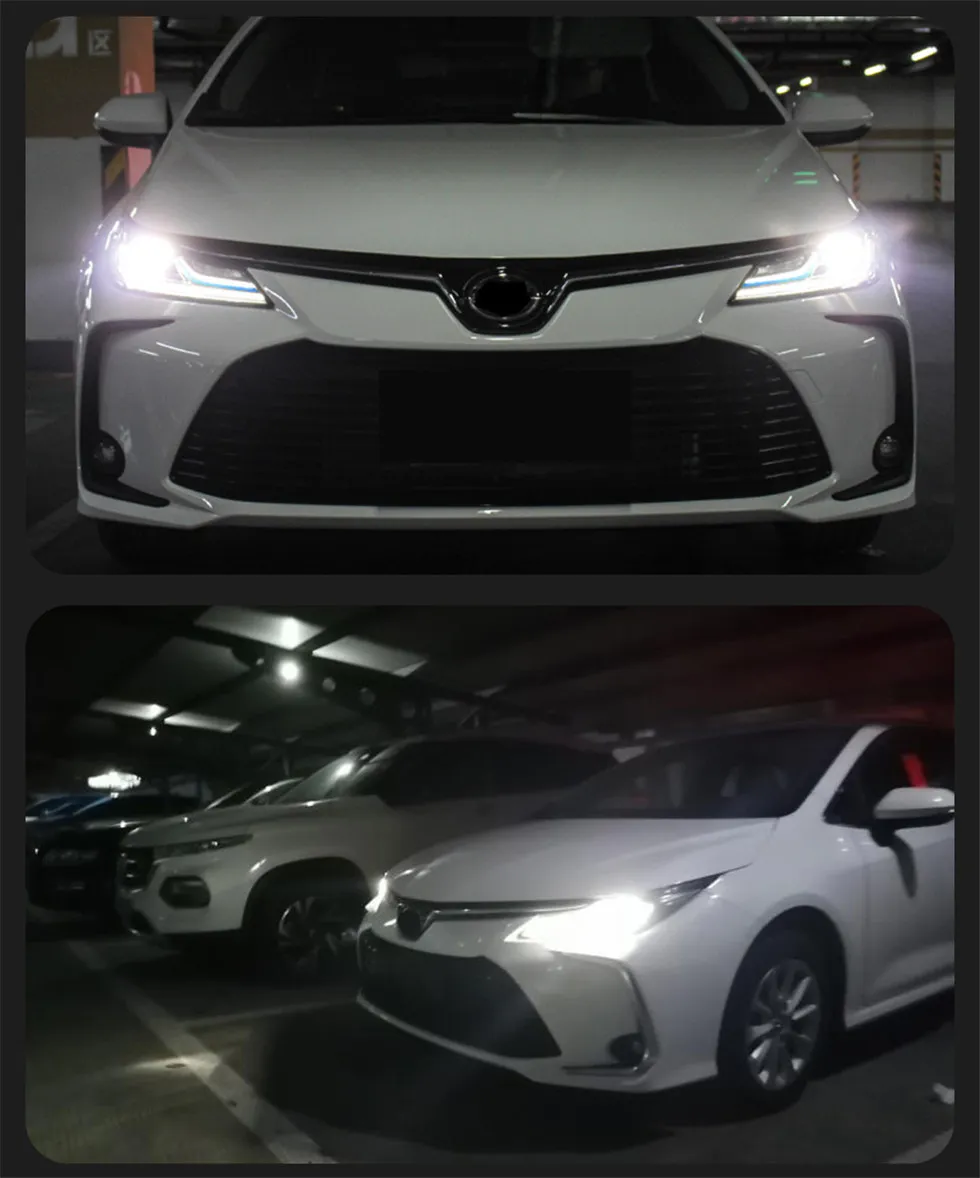 Car Styling LED Headlights For Toyota Corolla 20 19-20 21 Head Lights Sedan Style Replacement DRL Daytime lights