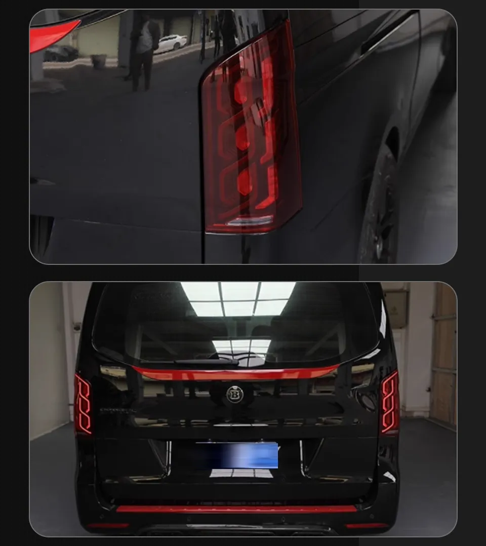 Car Rear Taillight for Benz Vito Tail Lights 2014-20 20 W447 LED Tail Lamp DRL Turn Signal Brake Lamp Accessory