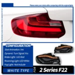 LED Taillight for BMW 2 Series F22 Taillights F23 LED Tail Light 220i 225i F44 F45 F46 Rear Lamp Brake Signal Light - Image 6