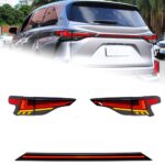 LED Tail Lamp Assembly for Toyota Sienna 20 21-2023 Rear Tail Light Flow Steering Turn Brakes Car Lamp - Image 2