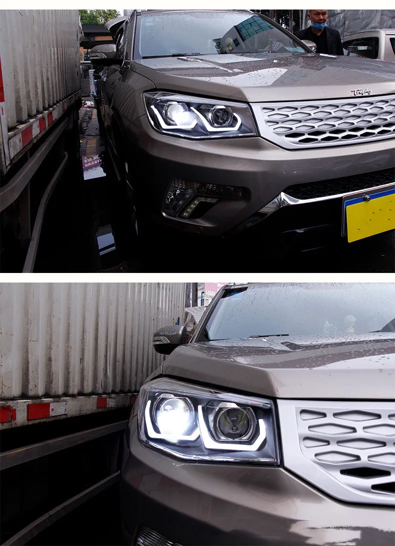 Car LED Front Headlights for CHANGAN Headlamp Assembly CS75 2014-20 17 Highlight Assisted High Beam Daytime Lights
