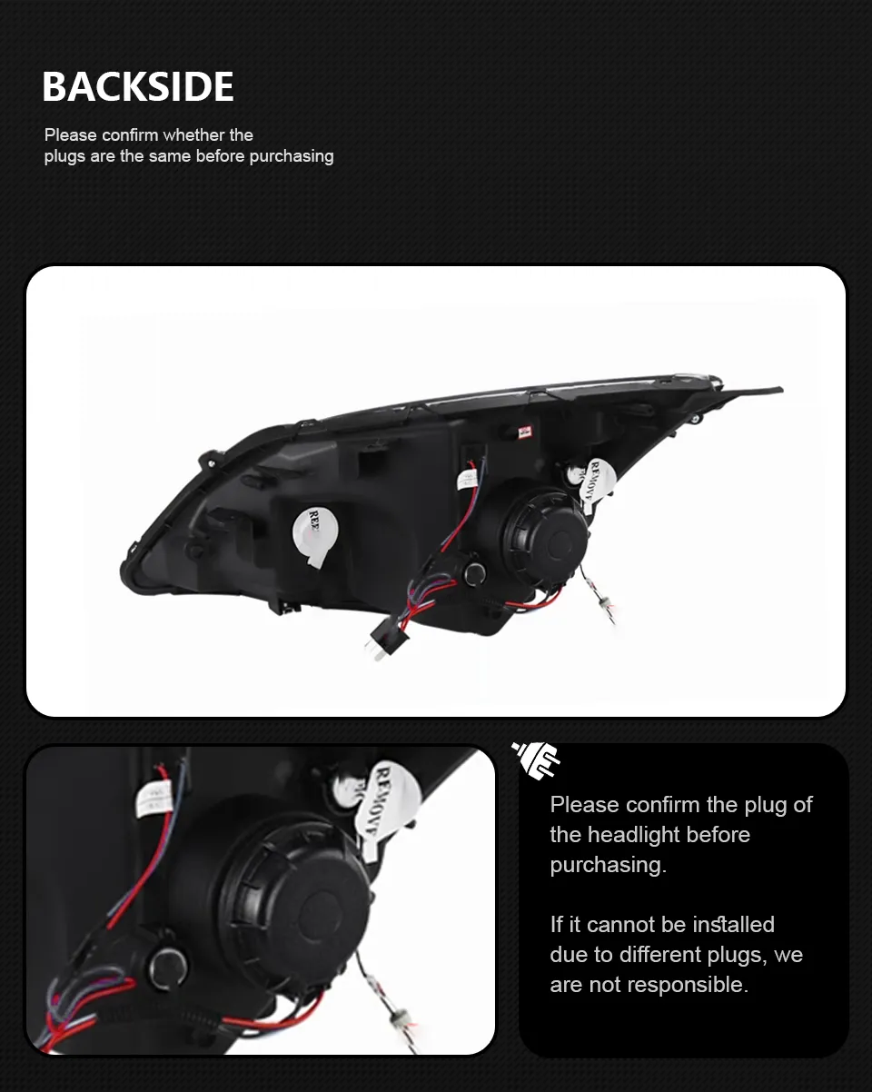 For Honda CRV 2007-2011 LED Head Lamp Upgrade DRL Dynamic Signal Lamp Head Lamp Front light Assembly