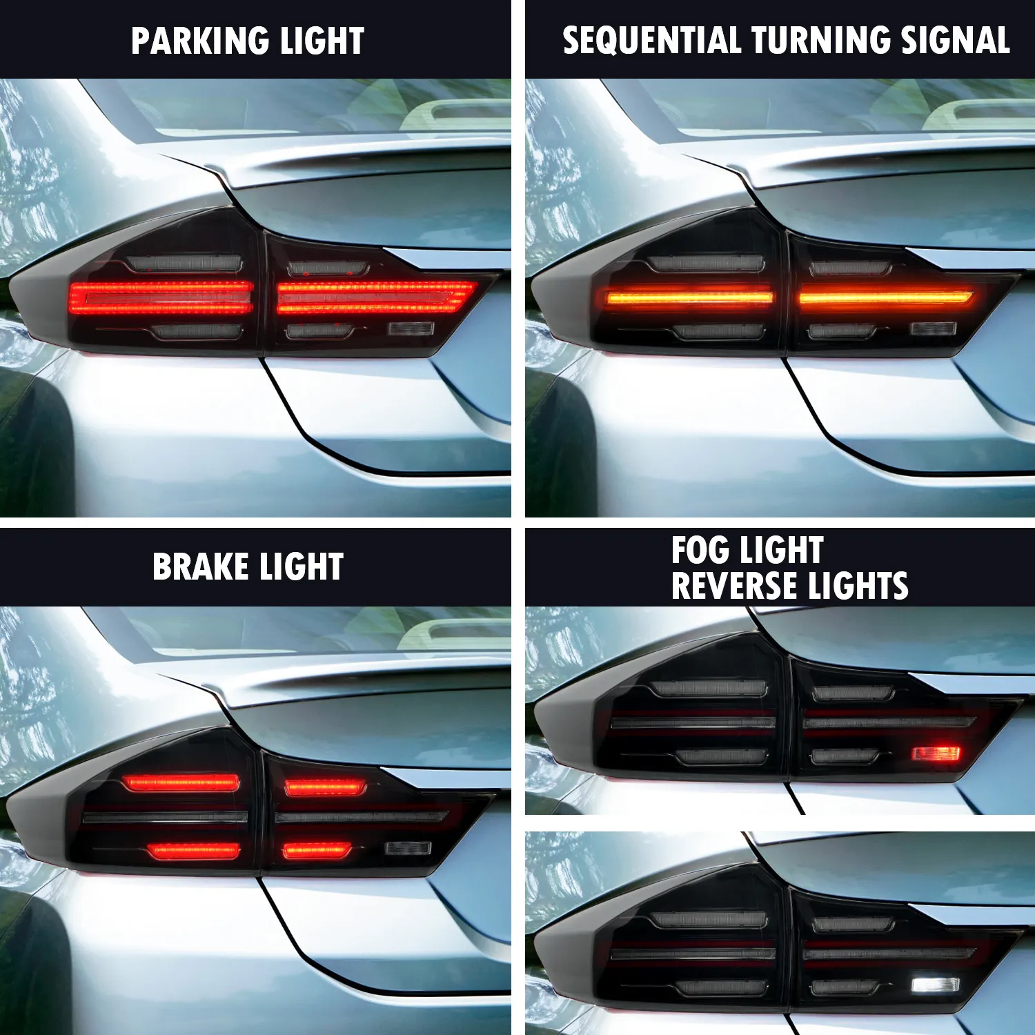 Car Lights For Honda CITY 2014-20 20 Auto Taillight Assembly Upgrade LED Dynamic Signal Lamp Accessories