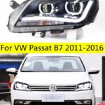Head Lights for VW Passat B7 20 11-20 16 LED High Beam Daytime Light Angel Eye Driving Headlights Replacement