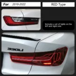BMW G20 G28 20 19-20 22 3-series 320I Modified DRL Rear Taillight Flowing Turn Signal Floating Line Car Lamp - Image 7