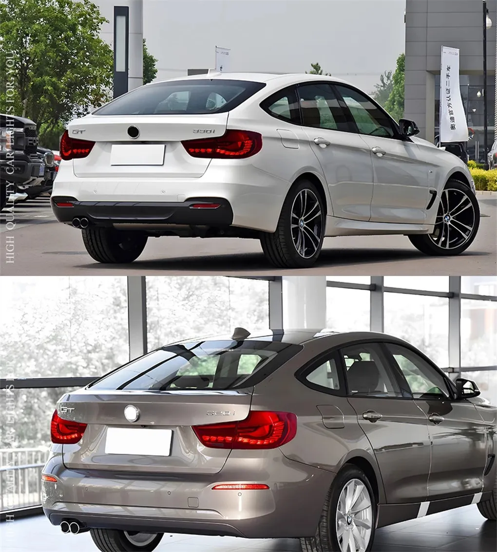 Car Taillights For F34 GT 2013-20 20 320i 328i 330i 335i Gran Turismo LED Auto Taillight Upgrade Dragon Scales Design Turn Signal Lamp